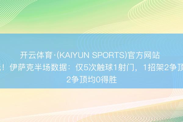 开云体育·(KAIYUN SPORTS)官方网站 存在感低！伊萨克半场数据：仅5次触球1射门，1招架2争顶均0得胜