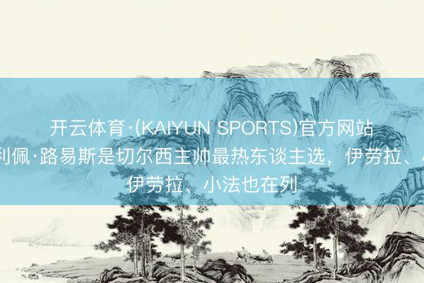开云体育·(KAIYUN SPORTS)官方网站 意媒：费利佩·路易斯是切尔西主帅最热东谈主选，伊劳拉、小法也在列