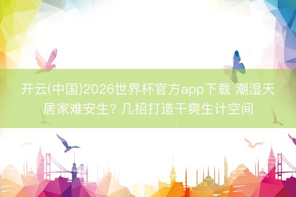 开云(中国)2026世界杯官方app下载 潮湿天居家难安生? 几招打造干爽生计空间